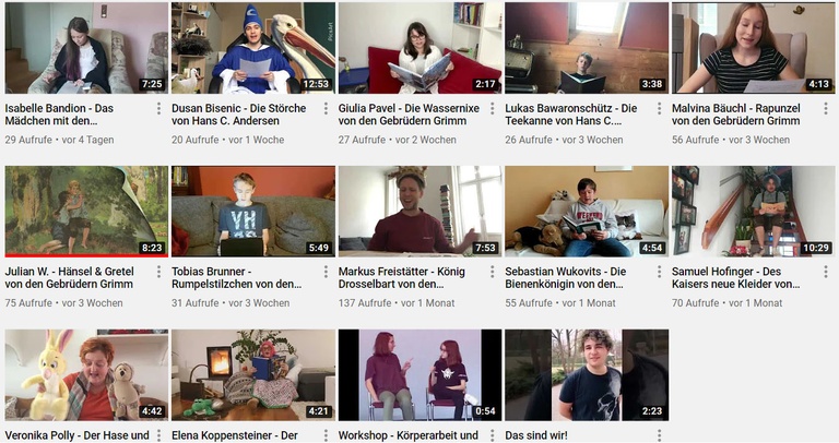 Die Kinder der Schauspielakademie St. Pölten lesen ihre Lieblingsmärchen