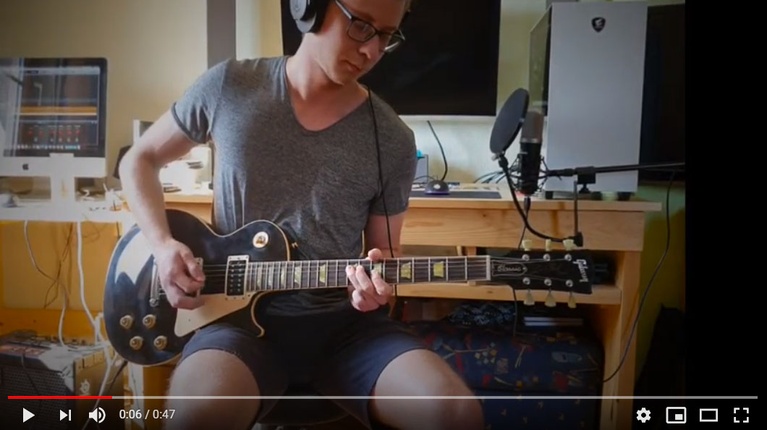 Ein E-Gitarren-Video aus dem Fernunterricht
