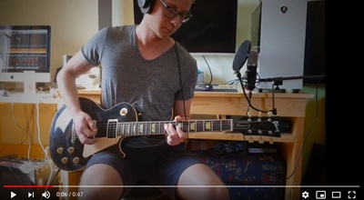 Ein E-Gitarren-Video aus dem Fernunterricht